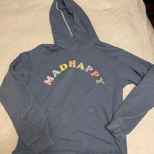 Mad happy baby blue colorful sweatshirt